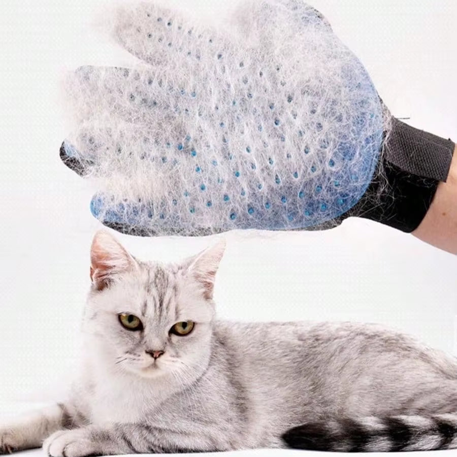 Pet Hair Glove Comb Pet Dog Cat Grooming Cleaning Glove Deshedding Hair Remover Massage Brush Animal Supplies Cat Accessoies