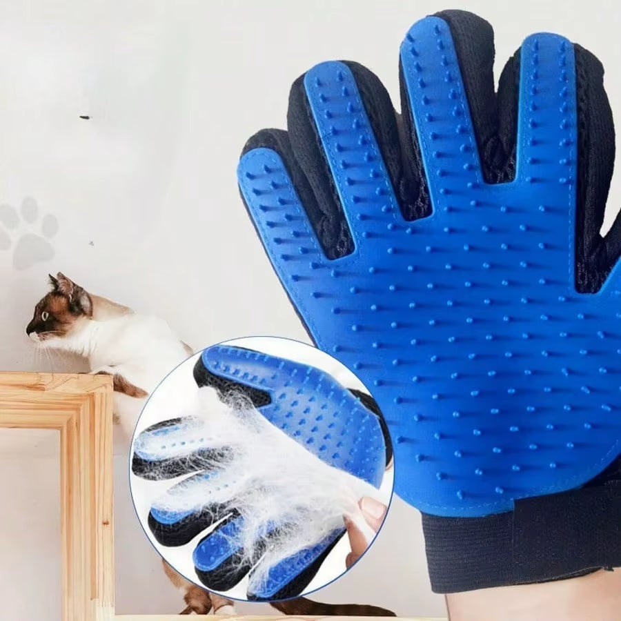 Pet Hair Glove Comb Pet Dog Cat Grooming Cleaning Glove Deshedding Hair Remover Massage Brush Animal Supplies Cat Accessoies